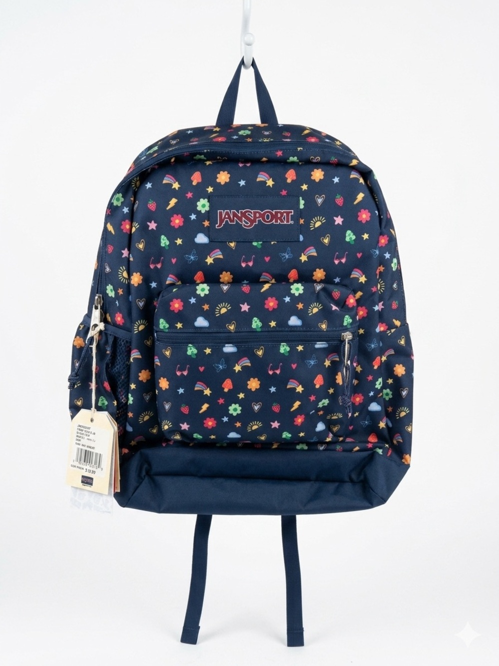 Jansport Cross Town Plus Backpack With 15” Laptop Pocket, Slice Of Fun
